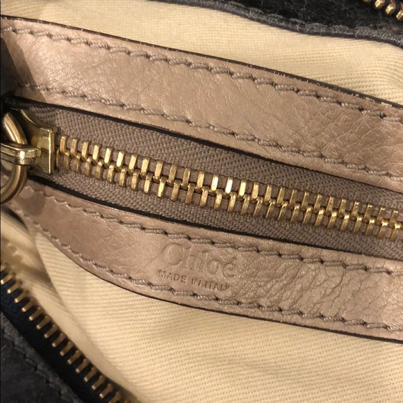 Chloe Vintage Leather Bay Bag -Blue - Picture 8 of 12